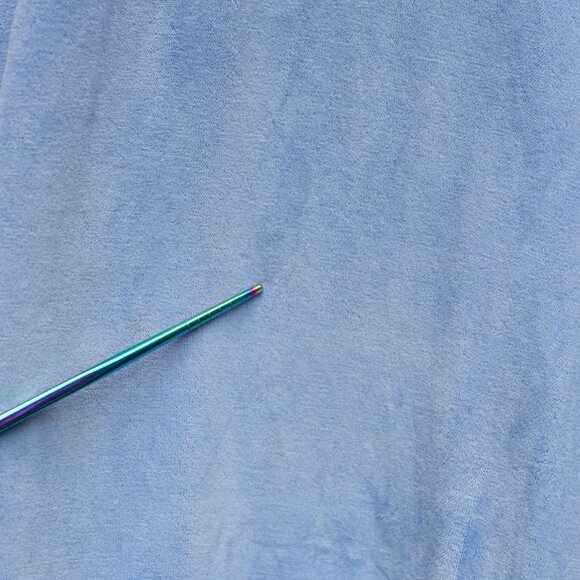 Vtg Bullock & Jones Men’s M Blue Velour 1/4 Zip Pullover Shirt Made in Italy - Picture 5 of 6